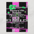 Search for punk rock birthday invitations Star