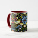 Search for vintage art design mugs Strawberry thief