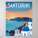 Search for santorini travel posters Watercolor