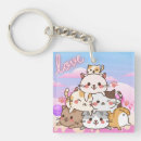 Search for loves kittens key rings Kawaii
