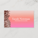 Search for pineapple business cards Girly
