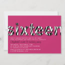 Search for zebra print sweet 16 invitations Girly