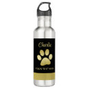 Search for dog design water bottles Paw