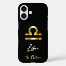 Search for libra zodiac iphone cases Black and gold