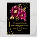 Search for burgundy black and gold wedding invitations Autumn