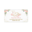 Search for princess baby shower return address labels Swan