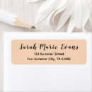 Search for peach return address labels Minimalist