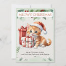 Search for retro cat christmas cards Cute kitten