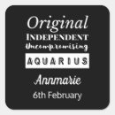 Search for zodiac square stickers Aquarius