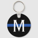 Search for thin blue line key rings Initial