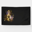 Search for music notes banners Black
