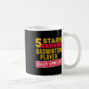 Search for funny sports mugs Shuttlecock