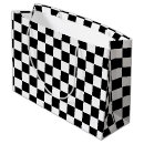 Search for black and white checkered gift bags Pattern