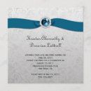 Search for gems wedding invitations Teal