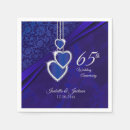 Search for 65th anniversary napkins Blue