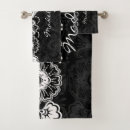Search for black and white designs bath towels Contemporary