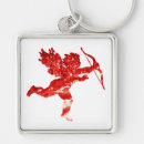 Search for cupids arrow key rings Red