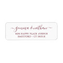 Search for flourish return address labels Red