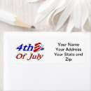 Search for 4th of july return address labels Stars and stripes