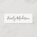Search for cursive business cards Simple