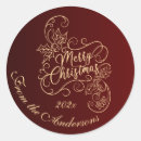 Search for gold new years stickers Holly