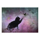 Search for cat dream posters Black