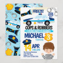 Search for cops and robbers invitations Party