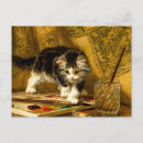 Search for brushes postcards Cat