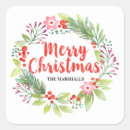 Search for red berry wreath stickers Elegant