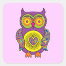 Search for purple owl stickers Illustration