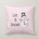 Search for pink snowflake cushions Let it snow