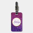 Search for rhinestone luggage tags Purple
