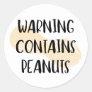 Search for peanut allergy warning stickers Peanuts