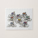 Search for bicycle puzzles Illustration