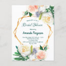 Search for postcard bridal shower invitations Floral