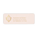 Search for pink and gold return address labels Antique