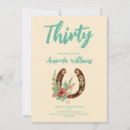 Search for horseshoe birthday invitations Watercolor