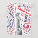 Search for 50 states postcards National