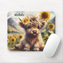 Search for highland cow mousepads Watercolor