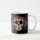 Search for skull and roses coffee mugs Purple