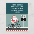 Search for cyclist christmas cards Santa claus