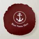 Search for deep red cushions Nautical