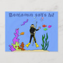 Search for sea fish postcards Cartoon