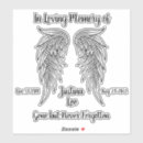 Search for angel wings bumper stickers In memory of