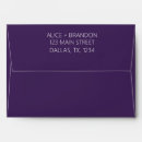 Search for purple wedding envelopes Minimalist