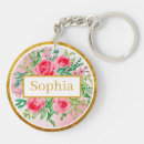 Search for romantic birthday key rings Floral