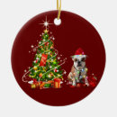 Search for bulldog christmas tree decorations Santa