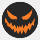 Search for scary pumpkin face stickers Party