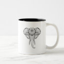 Search for elephant head mugs Mandala
