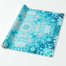 Search for crystals wrapping paper Turquoise